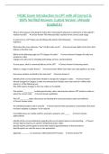 MCBC Exam Introduction to CPT with all Correct & 100&percnt; Verified Answers &vert;Latest Version &vert;Already Graded A&plus;