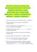 EPA 609 Technician Certification EXAM QUESTIONS WITH DETAILED VERIFIED ANSWERS &sol; EXAM QUESTIONS WILL COME FROM HERE&vert;&vert;100&percnt; CORRECT ANSWERS&vert;&vert;A&plus; GRADED<<NEWEST VERSION>>