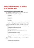 Michigan Boiler Installer 2B&colon; 200-Question Comprehensive Practice Exam &lpar;Updated 2026 Code & LARA Standards&rpar;