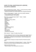 NURS 373 FINAL QUESTIONS WITH VERIFIED ACCURATE ANSWERS