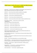 MCBC Exam 2 with all Correct & 100&percnt; Verified Answers &vert;Guaranteed to Pass