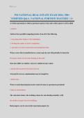 PSI National Real Estate Exam 2026 &vert; 500&plus; Verified Q&A &vert; National Portion Mastery &vert; A&plus;