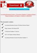 Accounting Information Systems&colon; A Practitioner Emphasis 7e Solutions Manual &ndash; Heagy & Lehmann &vert; All Chapters &vert; Verified A&plus; &lpar;2026&sol;2027&rpar;