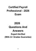 Certified Payroll Professional &lpar;CPP&rpar; 2026 Study Guide &vert; Payroll Certification Exam Prep PDF
