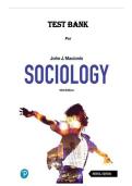 Test Bank for Sociology 18th Edition by John J&period; Macionis&period; All Chapters&period; PDF 2025