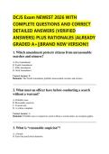 DCJS Exam NEWEST 2026 WITH  COMPLETE QUESTIONS AND CORRECT  DETAILED ANSWERS &lpar;VERIFIED  ANSWERS&rpar; PLUS RATIONALES &vert;ALREADY  GRADED A&plus;&vert;&vert;BRAND NEW VERSION&excl;&excl;
