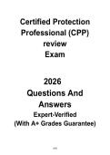 Certified Protection Professional &lpar;CPP&rpar; Review &vert; ASIS Security Management Exam Prep PDF