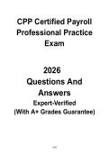 CPP Certified Payroll Professional 2026 Practice Exam &vert; Full-Length Mock Test PDF