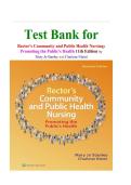 Test Bank for Rector's Community and Public Health Nursing&colon; Promoting the Public's Health 11th Edition by Mary Jo Stanley and Charlene Niemi isbn-9781975238957