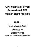 CPP Certified Payroll Professional APA Master Practice Exam 2026 &vert; Full-Length Mock Test PDF