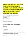 WGU C215 Study Guide &ndash; FINAL EXAM  NEWEST 2026 WITH COMPLETE  QUESTIONS AND CORRECT DETAILED  ANSWERS &lpar;VERIFIED ANSWERS&rpar; PLUS  RATIONALES &vert;ALREADY GRADED  A&plus;&vert;&vert;BRAND NEW VERSION&excl;&excl; 