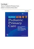 TEST BANK FOR Burns' Pediatric Primary Care 8th Edition by Dawn Lee Garzon &vert; Latest Version