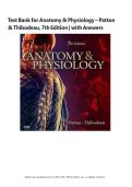 Anatomy & Physiology &ndash; Patton & Thibodeau&comma; 7th Edition &vert; Test Bank with Answers