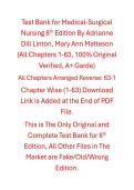 Test Bank Medical-Surgical Nursing 8th Edition By Adrianne Dill Linton&comma; Mary Ann Matteson