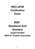 HRCI aPHR Certification Study Guide 2026 &vert; Associate Professional in HR Exam Prep PDF