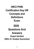 HRCI PHRi Certification Study Guide &vert; Key HR Concepts & Definitions for International Exam Prep PDF