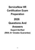 ServiceNow HR Certification Exam Prep &vert; HR Service Delivery Study Guide & Practice PDF