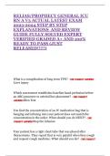 RELIAS&sol;PROPHECY GENERAL ICU RN A V3 ACTUAL LATEST EXAM 2023-2024 STEP BY STEP EXPLANATIONS  AND REVIEW GUIDE FULLY SOLVED EXPERT VERIFIED GRADED A&plus; AND 100&percnt;   READY TO PASS &lpar;JUST RELEASED&excl;&excl;&excl;&excl;&excl;&rpar;
