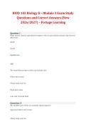 BIOD 102 Biology II &ndash; Module 3 Exam Study Questions and Correct Answers &lpar;New 2026&sol;2027&rpar; &ndash; Portage Learning