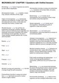 MICROBIOLOGY CHAPTER 1 Questions with Verified Answers