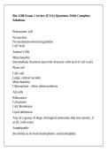 Bio 2100 Exam 1 review &lpar;UVA&rpar; Questions With Complete Solutions