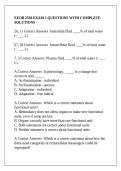 EEOB 2520 EXAM 1 QUESTIONS WITH COMPLETE SOLUTIONS
