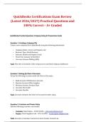 Package deal for QuickBooks &ndash; Practice Test for Final Certification Exam &lpar;With Answers and Feedback&rpar; A&plus; Guaranteed 2026&sol;2027
