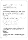 BSC 1010 Exam 1 Study Guide Questions With Complete Solutions