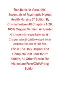 Test Bank Varcarolis&rsquo; Essentials of Psychiatric Mental Health Nursing 5th Edition By Chyllia Fosbre