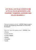 ATI TEAS 2026 Science Exam &ndash; 800&plus; Questions & Answers with Rationales &vert; Complete Study Guide &lpar;A&plus; Graded&rpar;