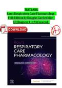 RAU'S RESPIRATORY CARE PHARMACOLOGY 11TH EDITION GARDENHIRE TEST BANK &ndash; RESP 101 COMPLETE CHAPTERS 1-23 WITH ANSWERS 