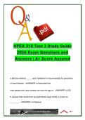 HPEX 310 Test 3 Study Guide 2026 &lpar;250 Questions&rpar; &ndash; Cardiovascular Disease&comma; Hypertension&comma; Stress Physiology&comma; Heat Illness & Injury Prevention Complete Q&A