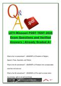 LETI Missouri POST Test 2026 &lpar;350 Questions&rpar; &ndash; Constitutional Law&comma; Use of Force&comma; Missouri Criminal Statutes&comma; DWI&comma; Search & Seizure Complete Q&A