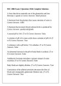 BSC 2086 Exam 3 Questions With Complete Solutions