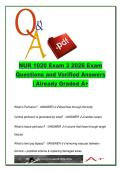 NUR 1020 Exam 3 &lpar;Fundamentals of Nursing&rpar; &ndash; Perfusion&comma; Cancer&comma; Respiratory & Cognitive Disorders &vert; 300 Questions and Answers
