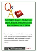 NURS 1020 EXAM COMPLETE PACKAGE DEAL
