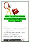 Sharp ESO Exam 2026 &ndash; Code Blue&comma; ACLS Algorithms&comma; Oxygen Protocols & Emergency Interventions &vert; 120 Exam Questions and Verified Answers