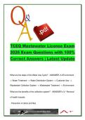 TCEQ Wastewater License Exam 2026 &ndash; Activated Sludge&comma; Trickling Filters&comma; BOD&comma; TSS & Texas Water Code &vert; 350 Exam Questions and 100&percnt; Correct Answers