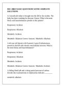 BSC 2086 EXAM 5 QUESTIONS WITH COMPLETE SOLUTIONS