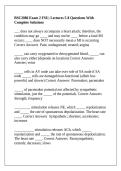 BSC2086 Exam 2 FSU&semi; Lectures 5-8 Questions With Complete Solutions