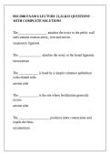 BSC2086 EXAM 6 LECTURE 21&comma;22&comma;&23 QUESTIONS WITH COMPLETE SOLUTIONS