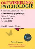 BUNDEL Ontwikkelingspsychologie Feldman 9e - Complete samenvatting en oefentoets