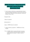 NURS 370 Exam 1 Study Questions  with 100&percnt; Correct Answers  &lpar;Guarantee Pass&rpar;
