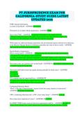 PT JURISPRUDENCE EXAM FOR CALIFORNIA- STUDY GUIDE LATEST UPDATED 2026 