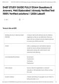 D487 STUDY GUIDE FULLY EXAM Questions & Answers&comma; Well Elaborated &vert; Already Verified Test &vert;100&percnt; Verified solutions &vert; 2026 Latest&excl;&excl;