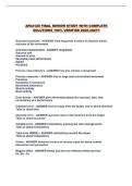 APA2120 FINAL REVIEW STUDY WITH COMPLETE SOLUTIONS 100&percnt; VERIFIED 2026-2027&excl;&excl;