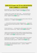LSB 3213 Exam 4 ACTUAL QUESTIONS  AND CORRECT ANSWERS