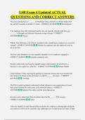 LSB Exam 4 Updated ACTUAL  QUESTIONS AND CORRECT ANSWERS