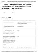 LA Series 103 Exam Questions and Answers &lpar;Verified Answers&rpar; Updated &lpar;Actual Exam&rpar; 20252026 LATEST VERSION&excl;&excl;