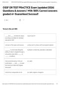 OSSF DR TEST PRACTICE Exam &lpar;updated 2026&rpar; Questions & Answers &vert; With 100&percnt; Correct Answers graded A&plus; Guaranteed Success&excl;&excl;